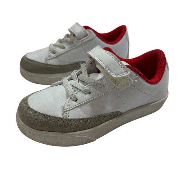 wonder nation Other - Wonder Nation Toddler White Gray Red Hook/Loop/Lace Shoes Sneakers Size 11